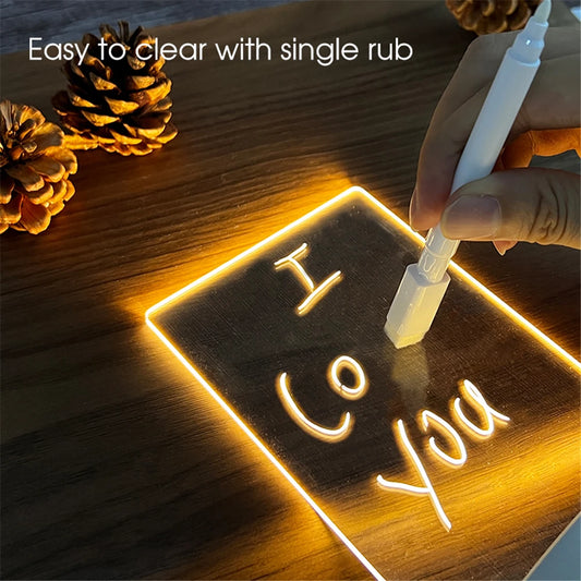 LED Acrylic Message Board Night Light