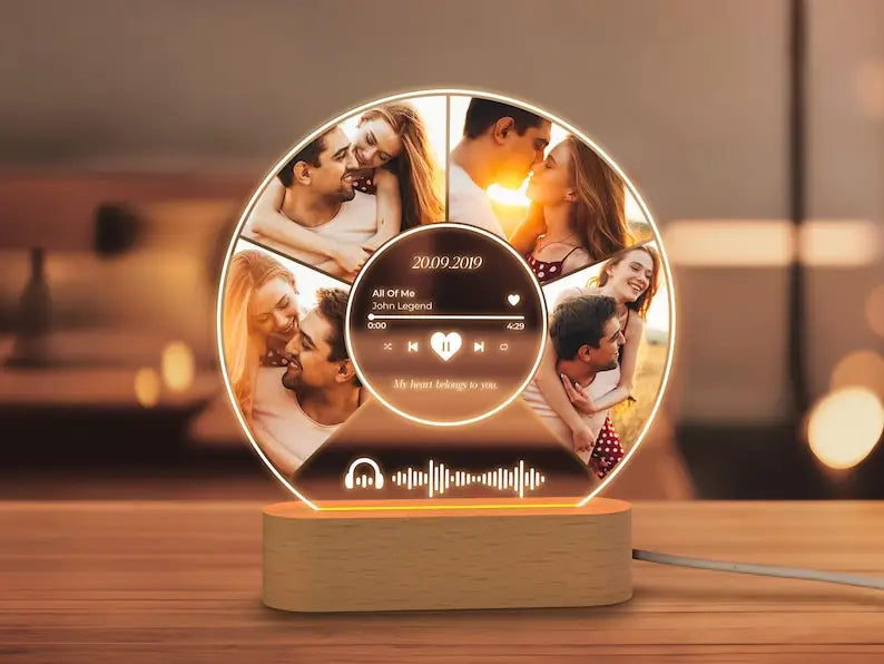 LED Spotify Photo Plaque – Custom Gift