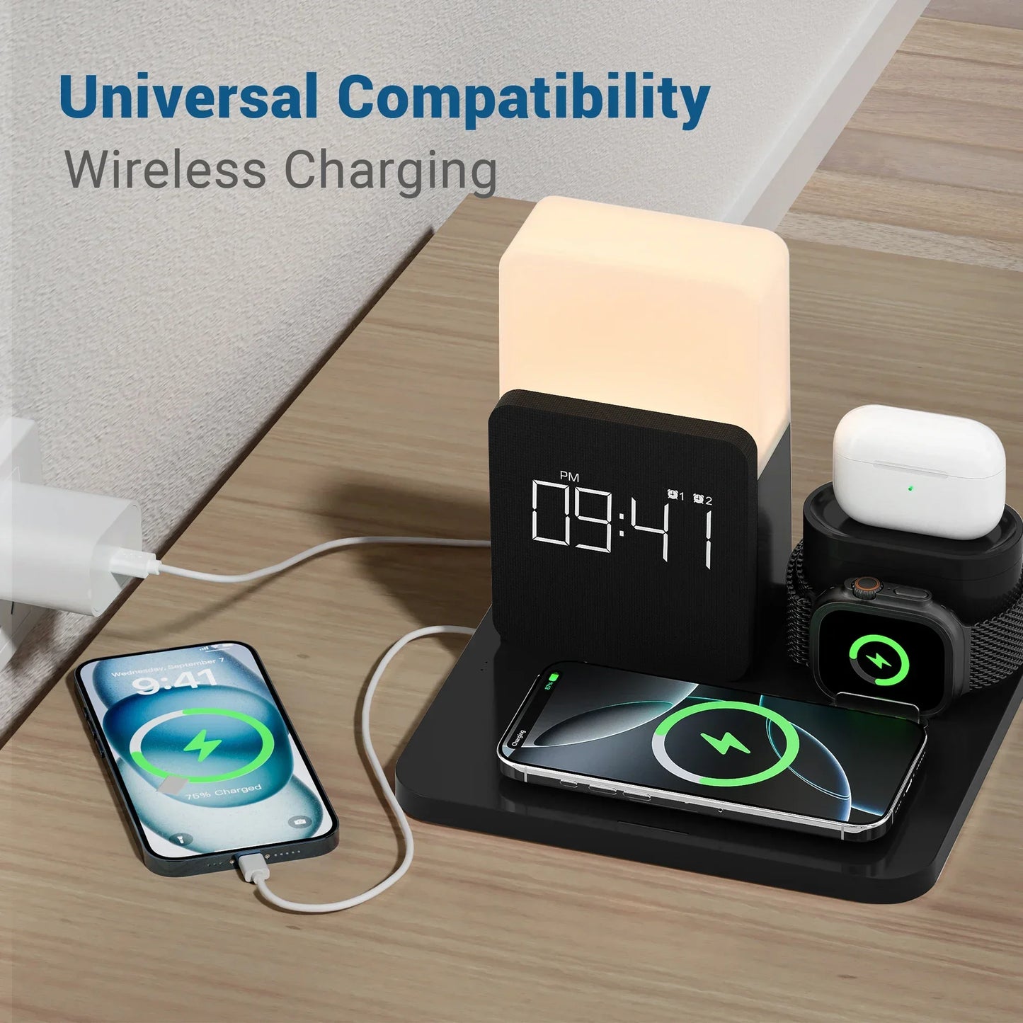Fast 15W Wireless Charging Station