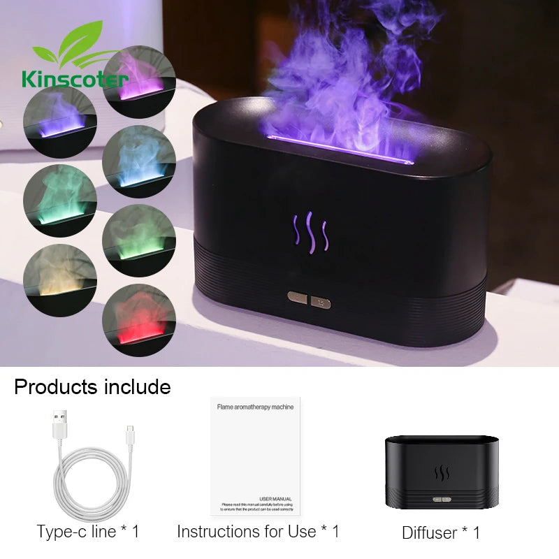 Kinscoter Flame Aroma Diffuser & Humidifier