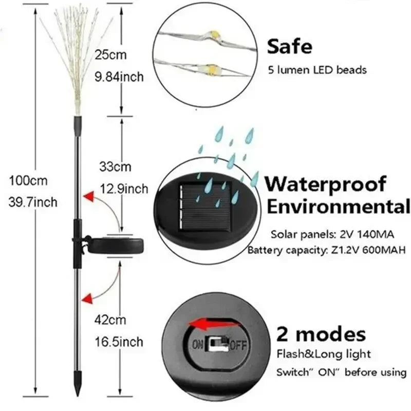 Solar Firework Lamp 200LED