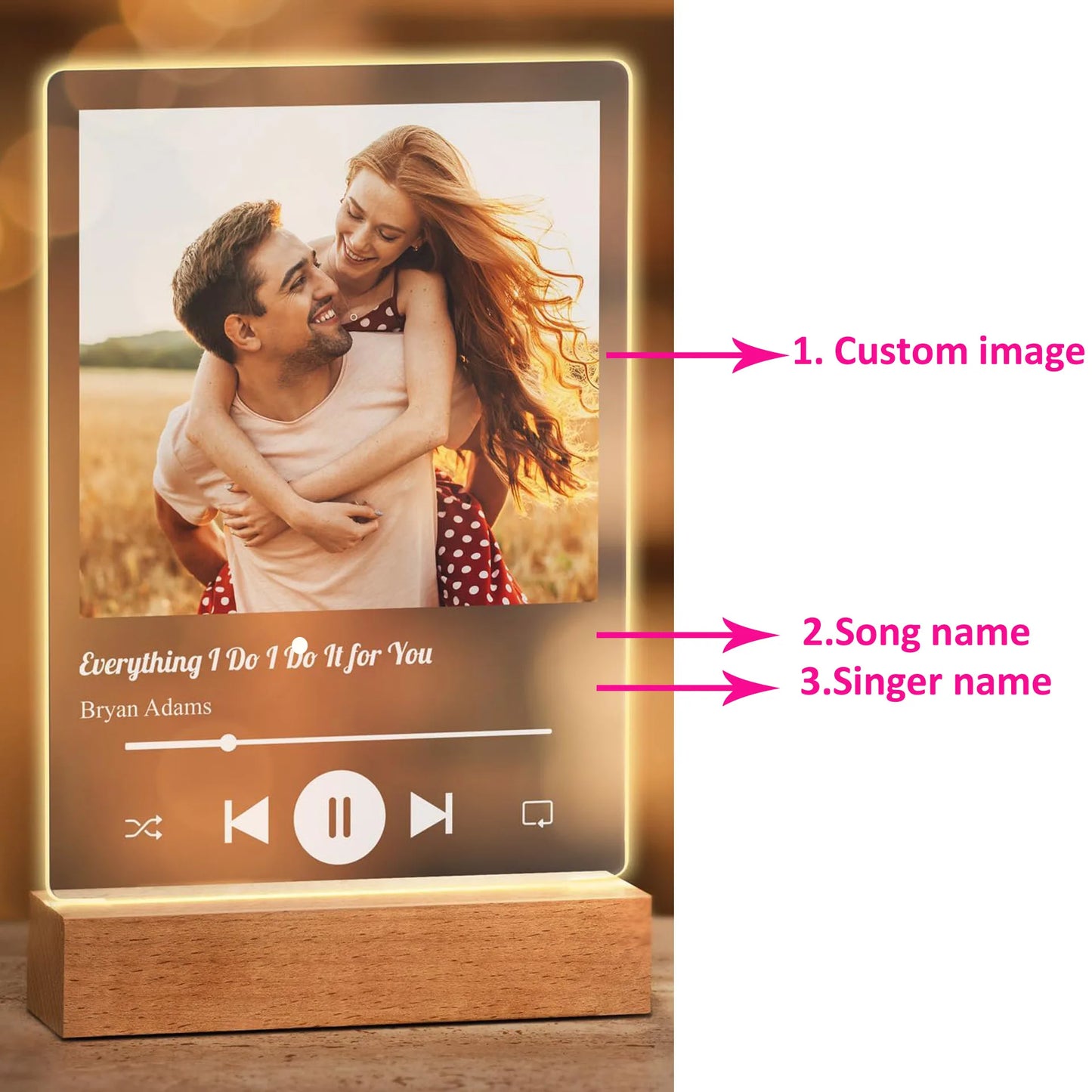 LED Spotify Photo Plaque – Custom Gift