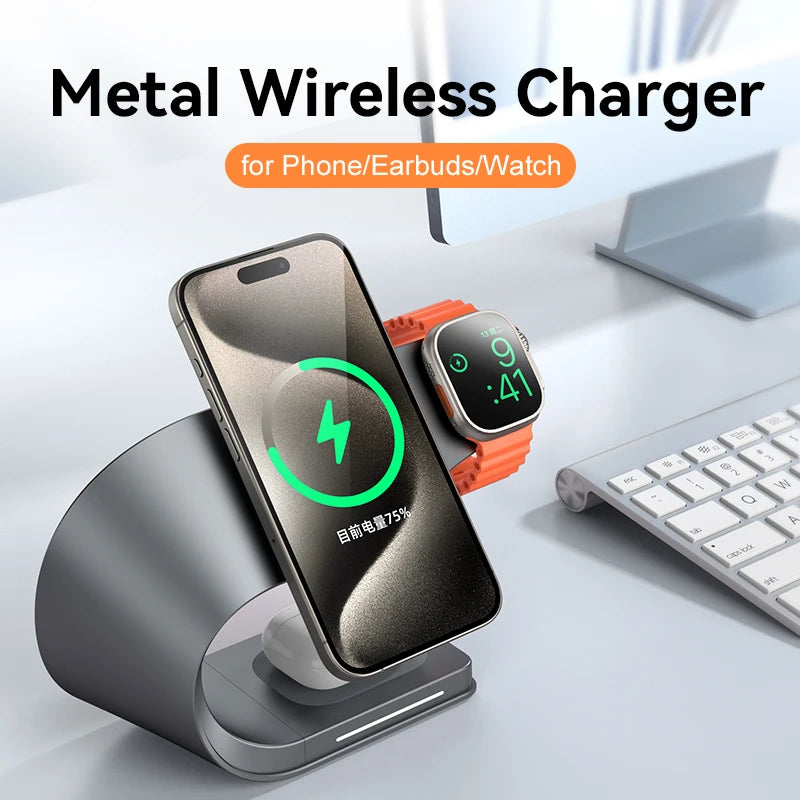 4-in-1 Magnetic Fast Wireless Charger