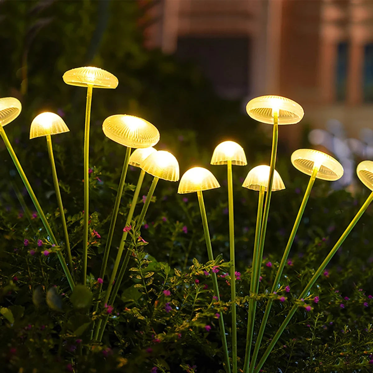 LED solar jellyfish mushroom lamp, used for garden terraces