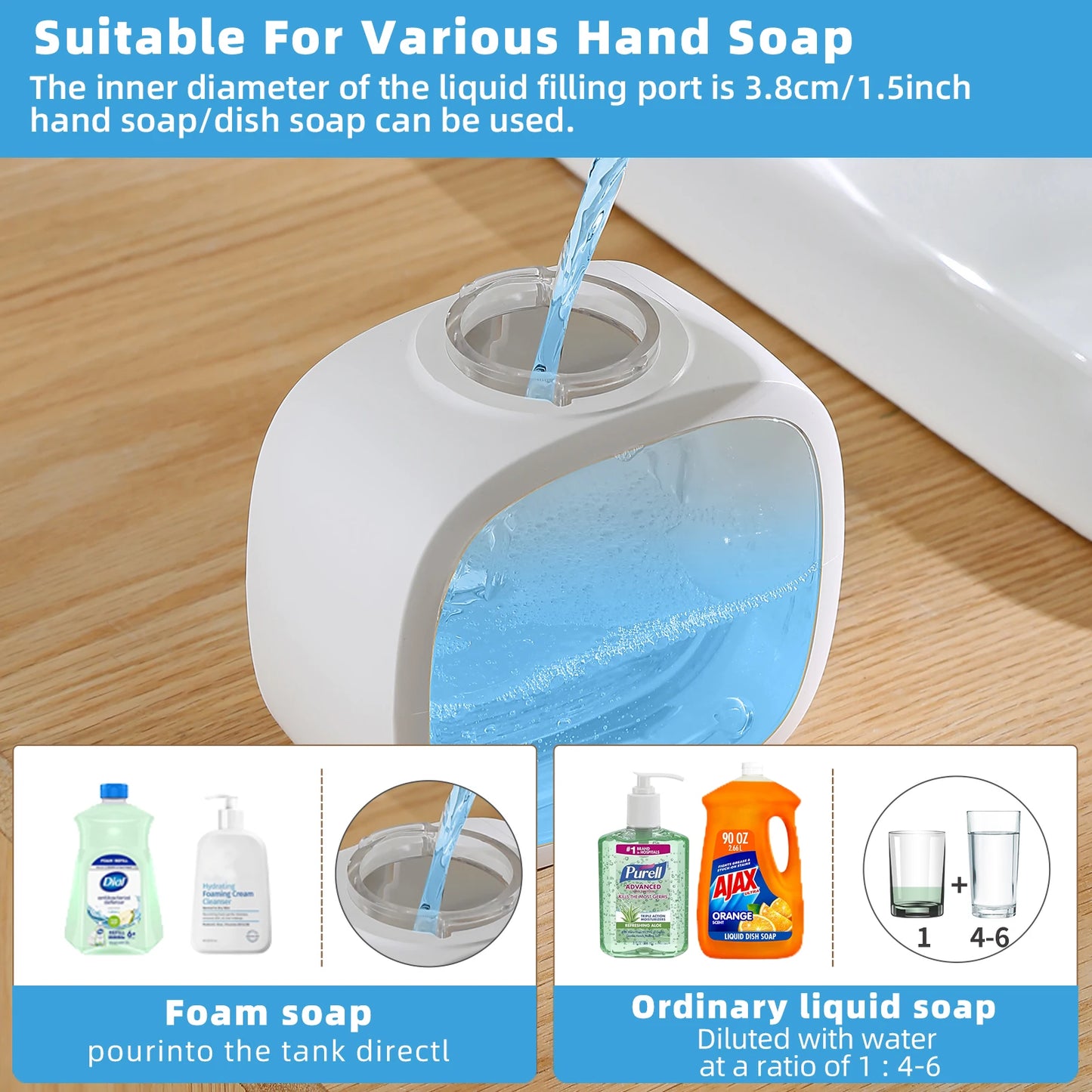 Automatic Foam Soap Dispenser 500ml (Wall-Mounted)
