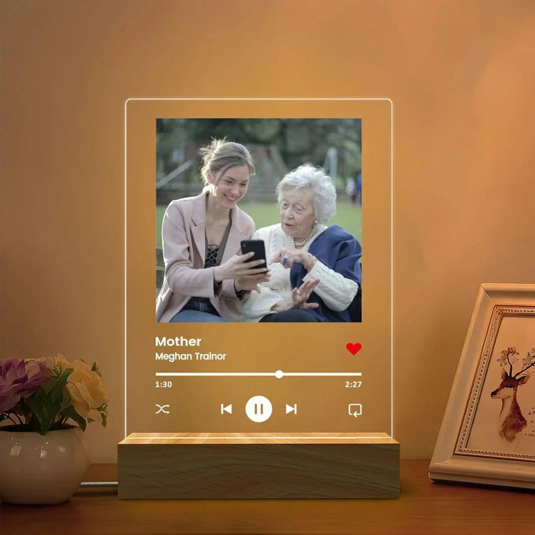 LED Spotify Photo Plaque – Custom Gift