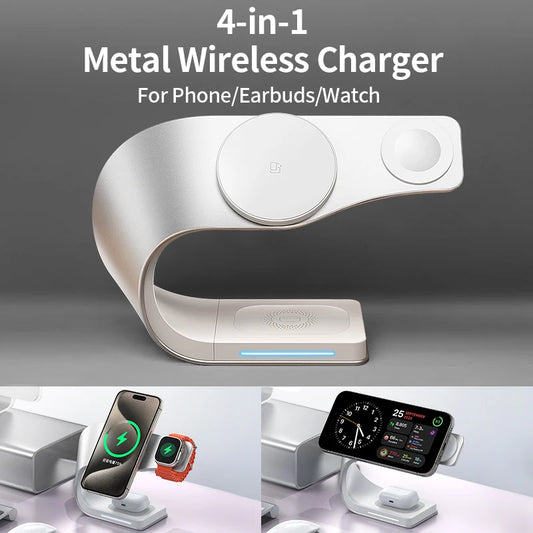 4-in-1 Magnetic Fast Wireless Charger