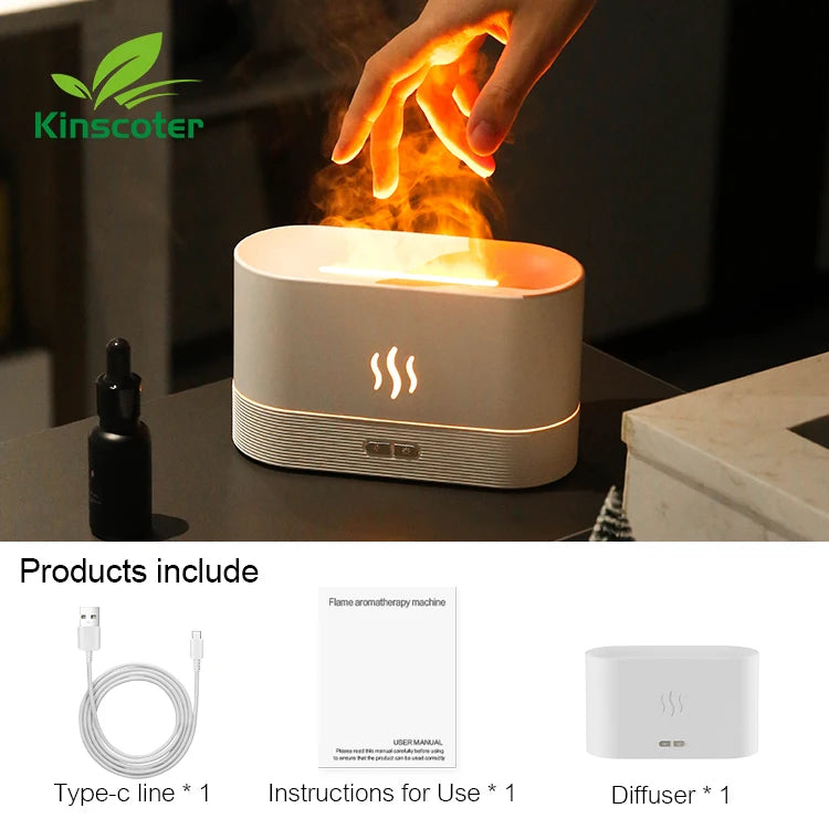 Kinscoter Flame Aroma Diffuser & Humidifier